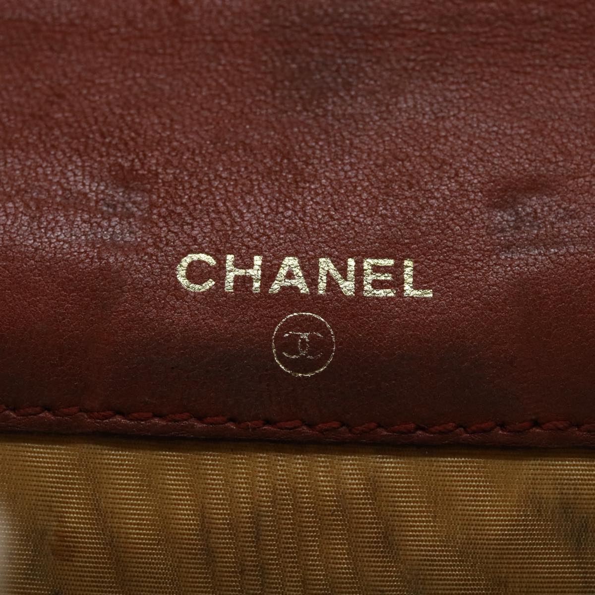 CHANEL Coin Purse Caviar Skin Red CC  40052