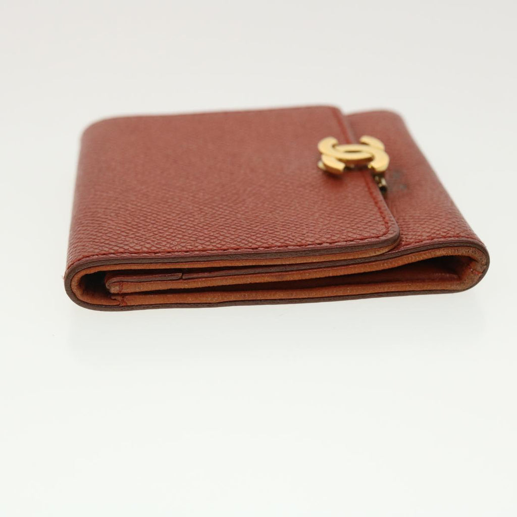CHANEL Coin Purse Caviar Skin Red CC  40052