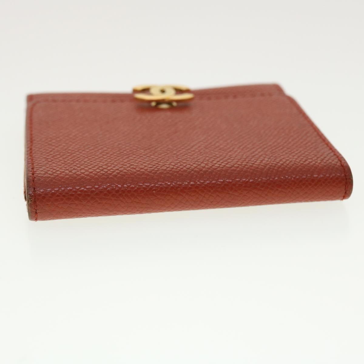 CHANEL Coin Purse Caviar Skin Red CC  40052