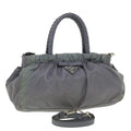 PRADA Hand Bag Nylon 2way Gray  40251
