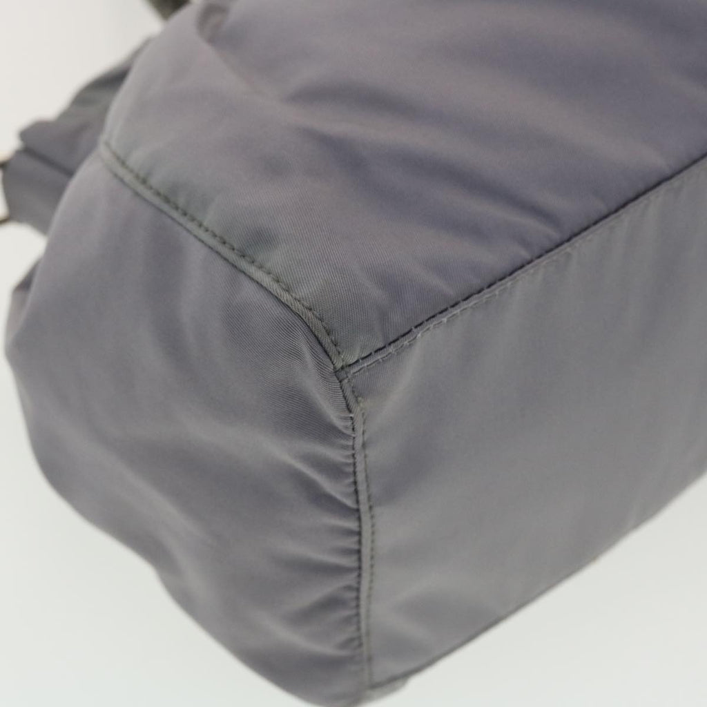 PRADA Hand Bag Nylon Gray  40329