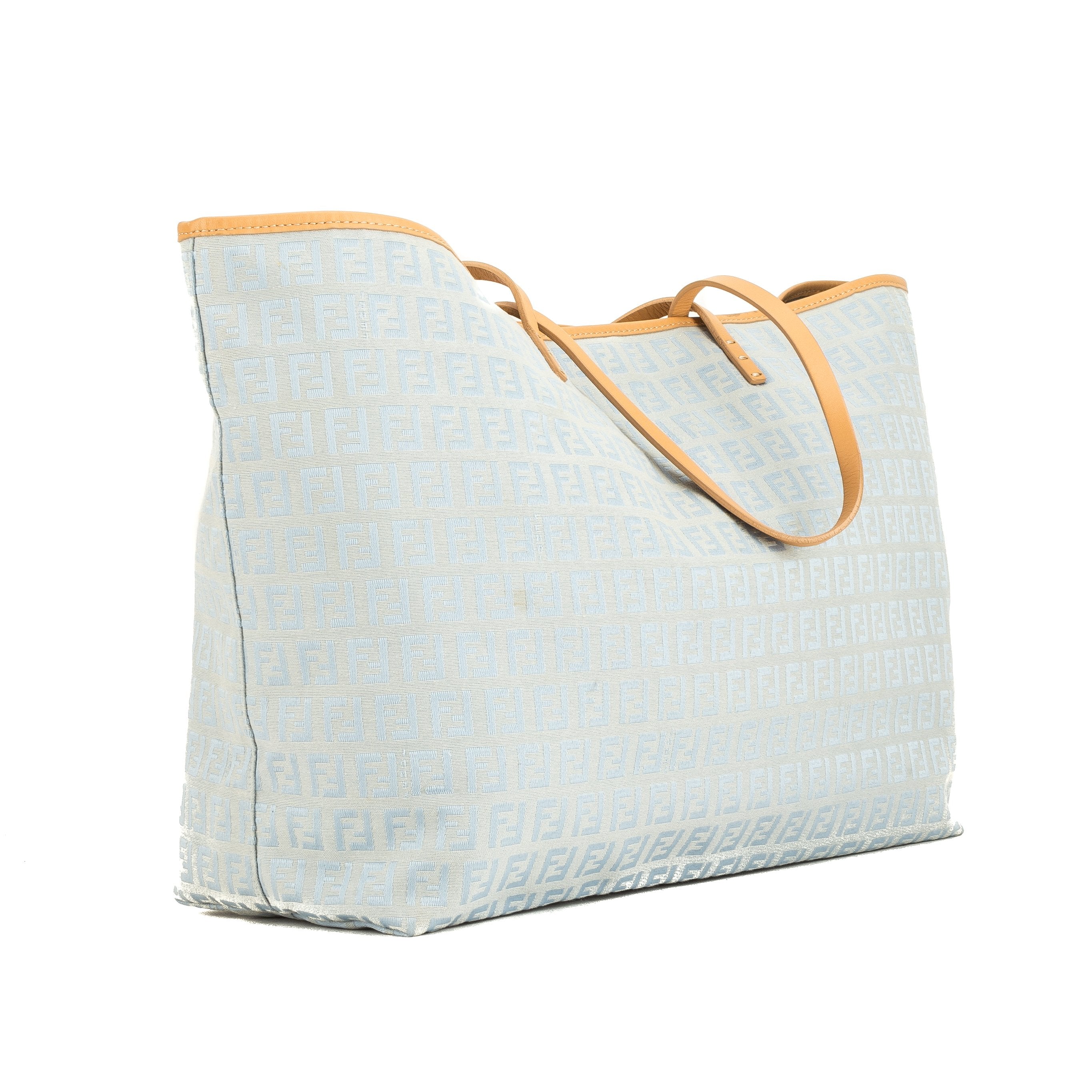 Fendi Blue Zucchino Shopping Tote Bag (4079004)