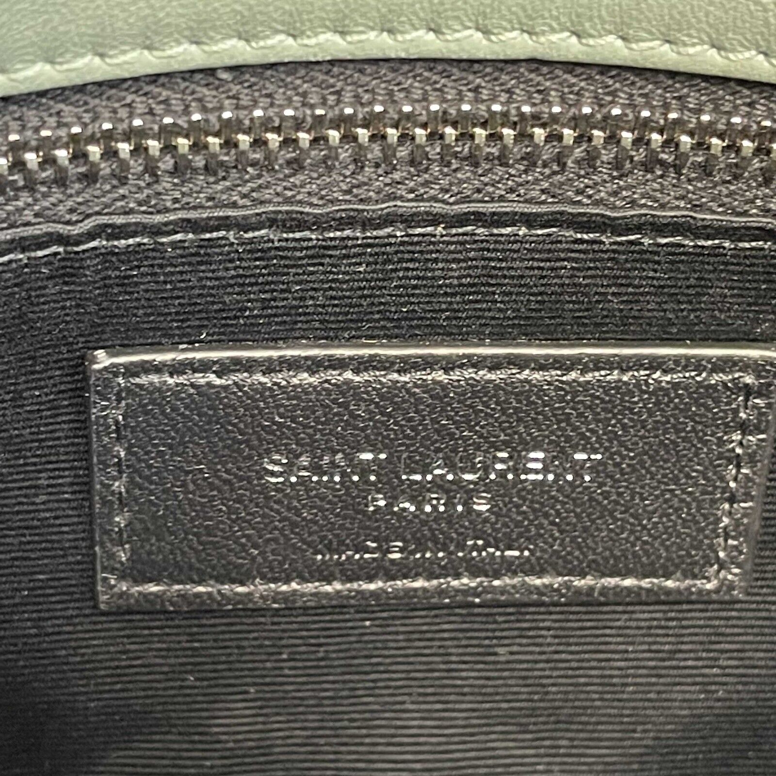 SAINT LAURENT - Puffer Mint Quilted Leather Mint Green / Silver Toy Crossbody