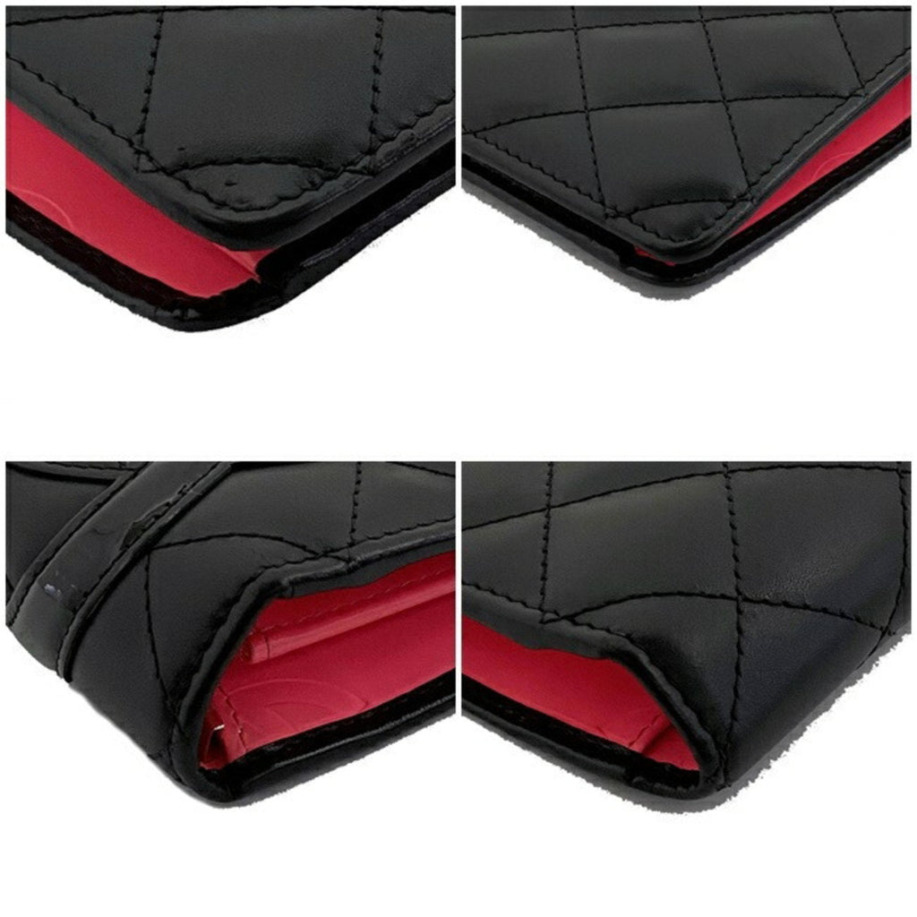 Chanel Black Leather Cambon wallet accessories