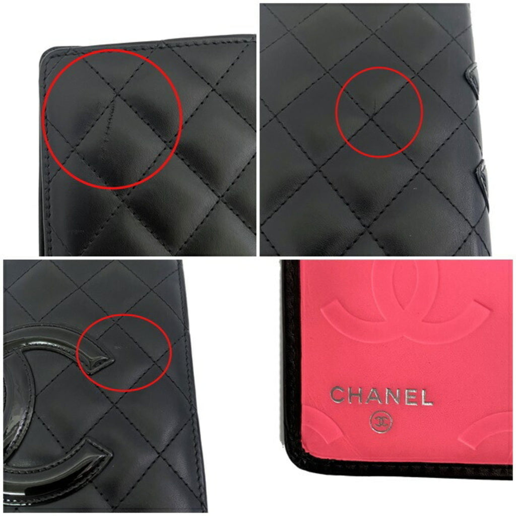 Chanel Black Leather Cambon wallet accessories