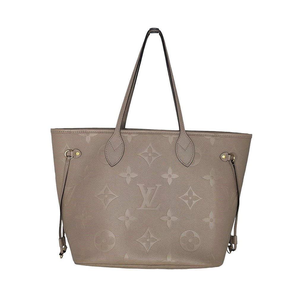 Louis Vuitton Turtledove Monogram Empreinte Neverfull MM Tote