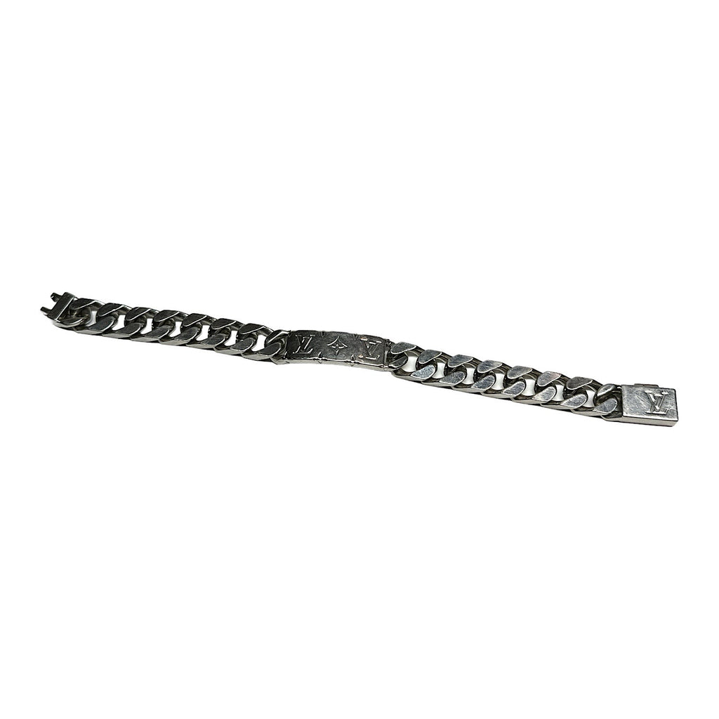 Louis Vuitton Monogram Palladium Finish Cuban Link Bracelet M00270 - DI1210