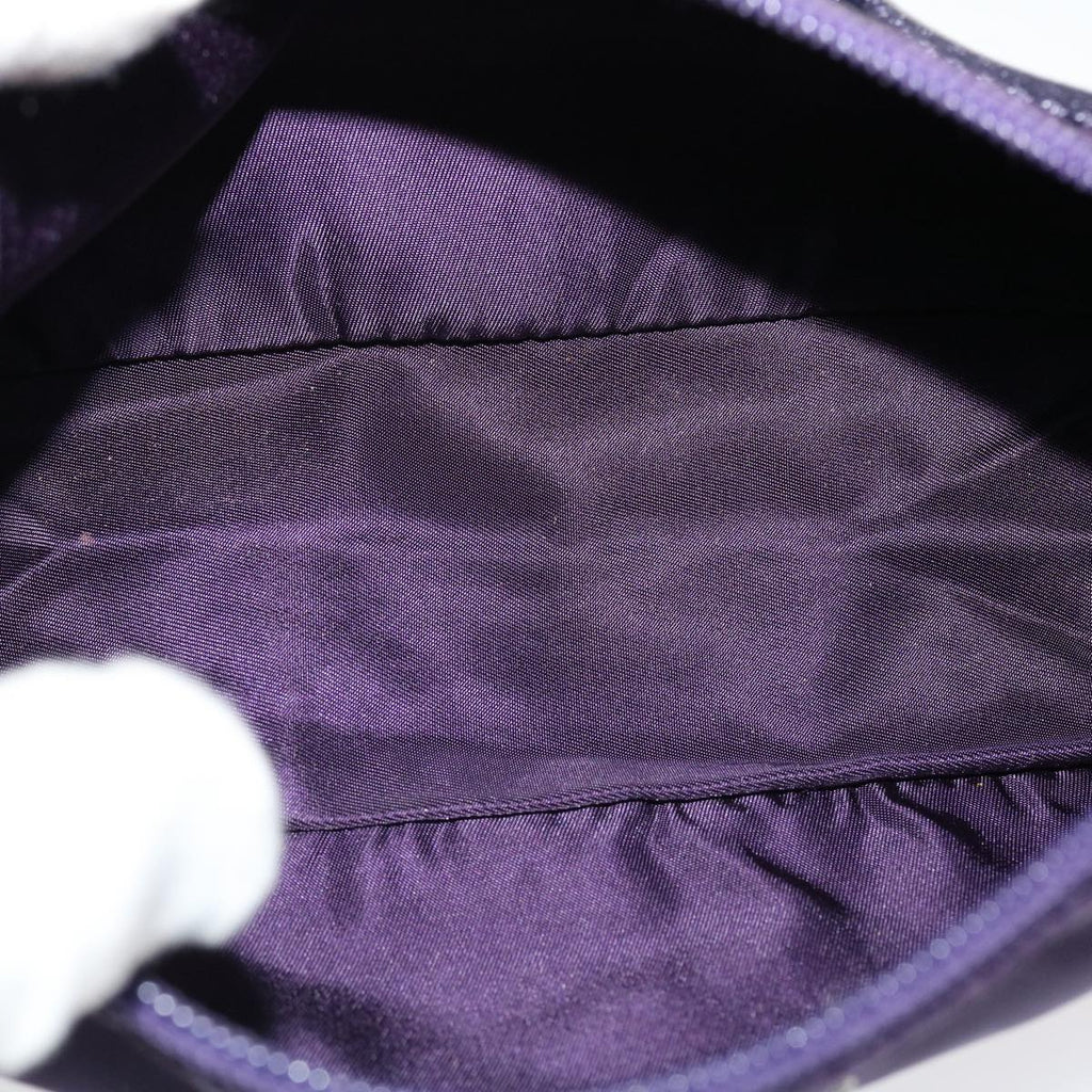 PRADA Accessory Pouch Nylon Purple  42092