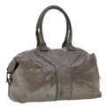 SAINT LAURENT Shoulder Bag Canvas Gray 208314 Auth 42721