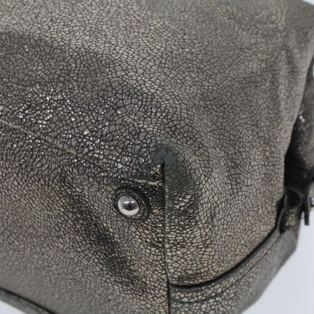 SAINT LAURENT Shoulder Bag Canvas Gray 208314 Auth 42721