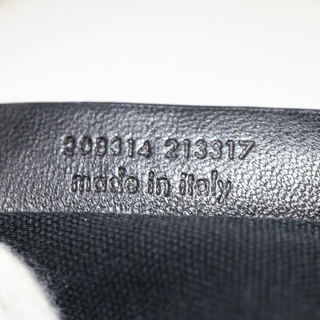 SAINT LAURENT Shoulder Bag Canvas Gray 208314 Auth 42721