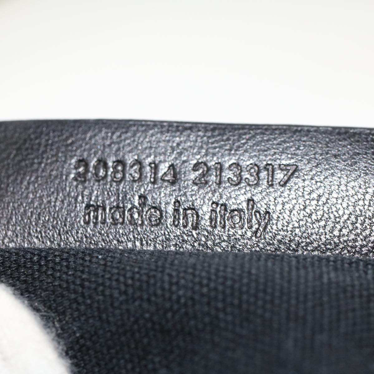 SAINT LAURENT Shoulder Bag Canvas Gray 208314 Auth 42721