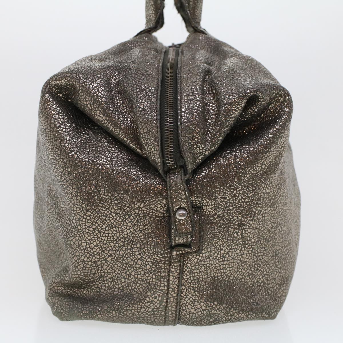 SAINT LAURENT Shoulder Bag Canvas Gray 208314 Auth 42721