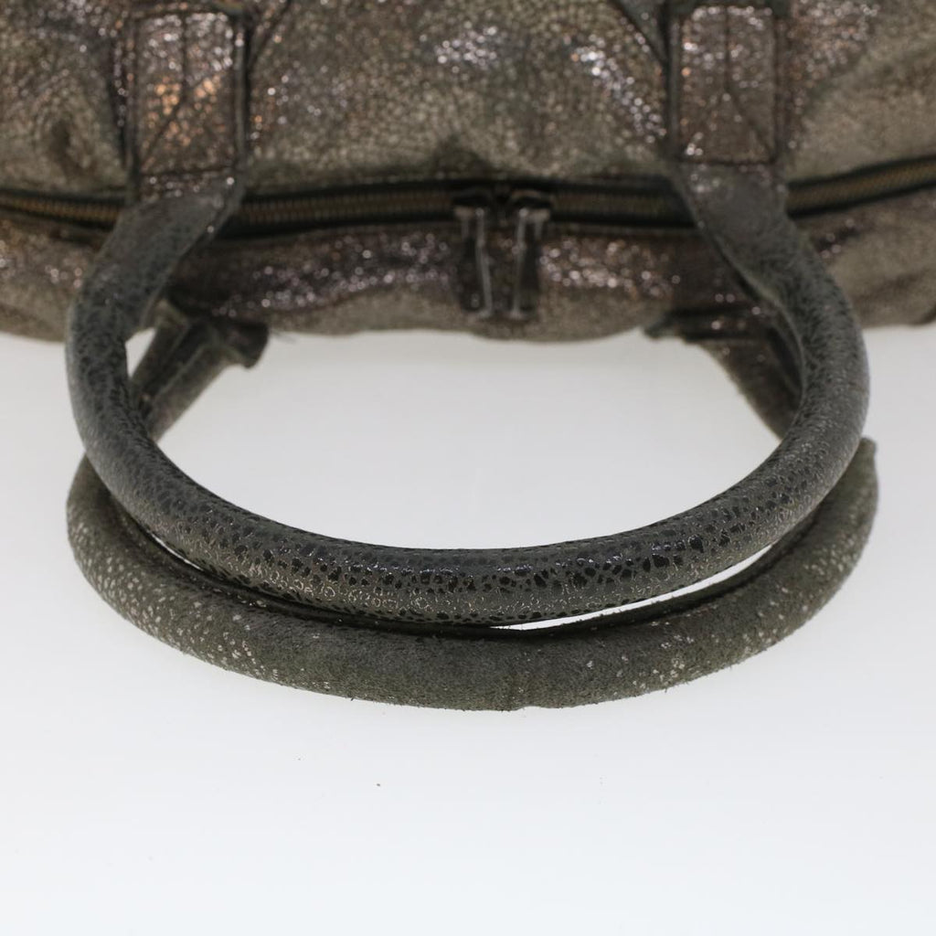 SAINT LAURENT Shoulder Bag Canvas Gray 208314 Auth 42721