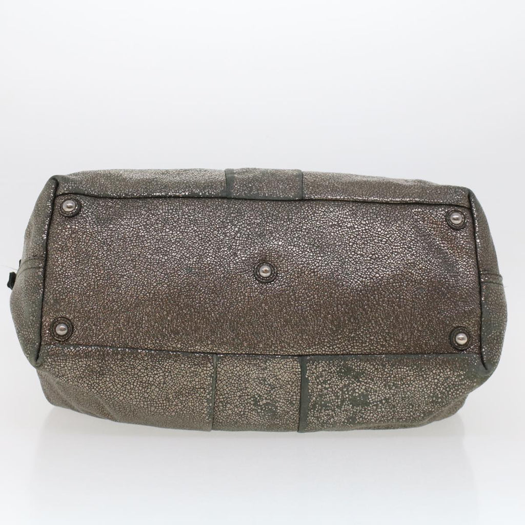 SAINT LAURENT Shoulder Bag Canvas Gray 208314 Auth 42721