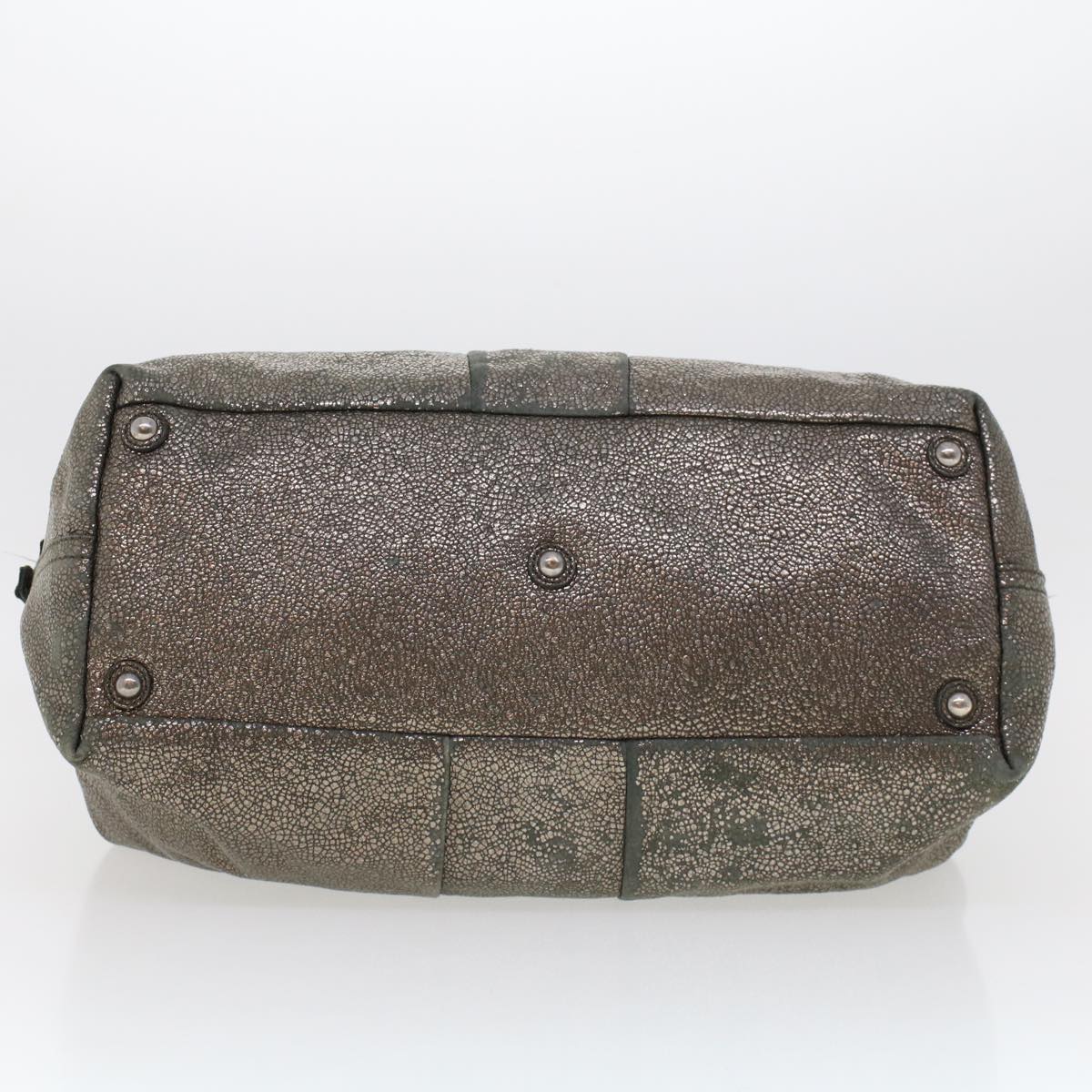SAINT LAURENT Shoulder Bag Canvas Gray 208314 Auth 42721