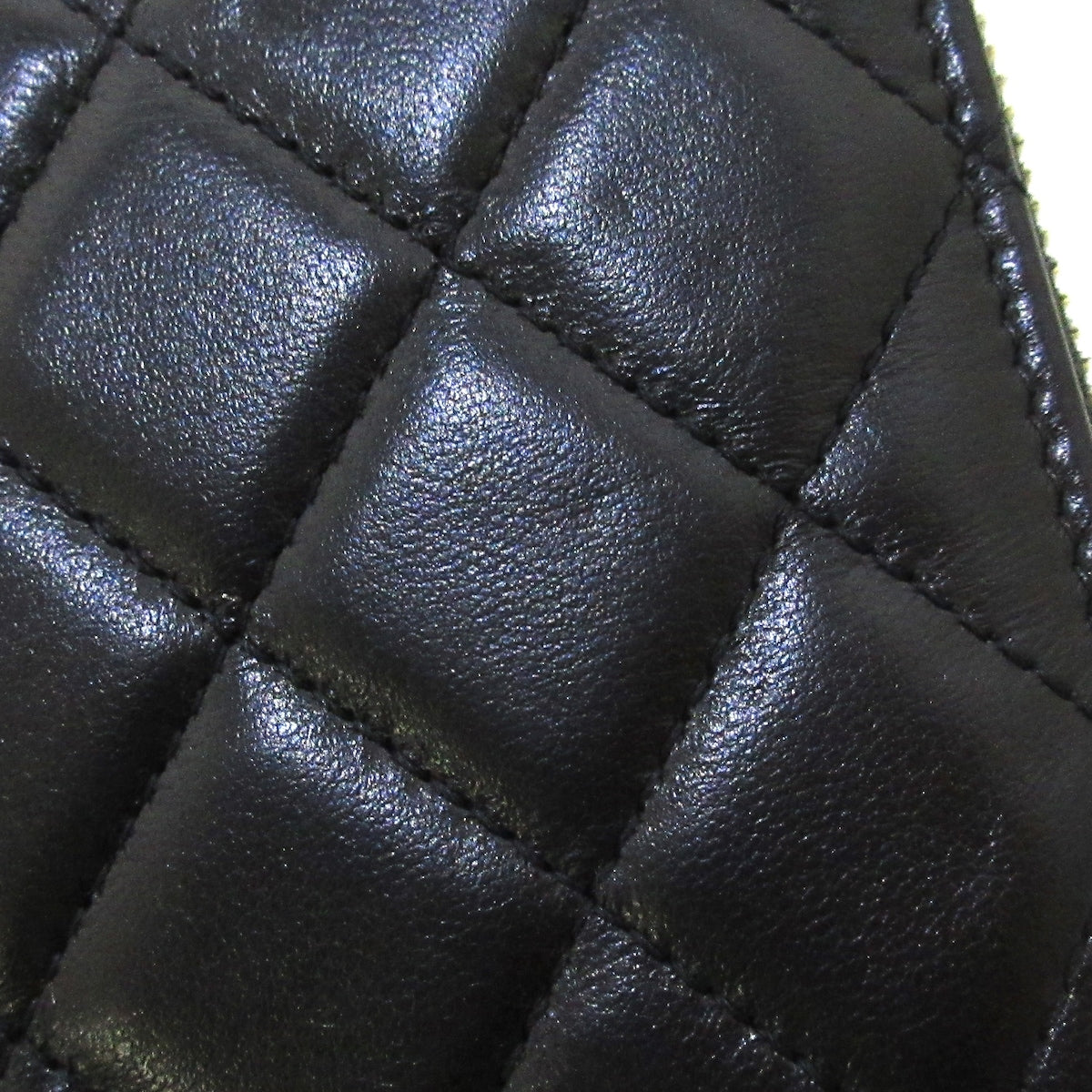 Chanel Black Leather Camellia wallet accessories