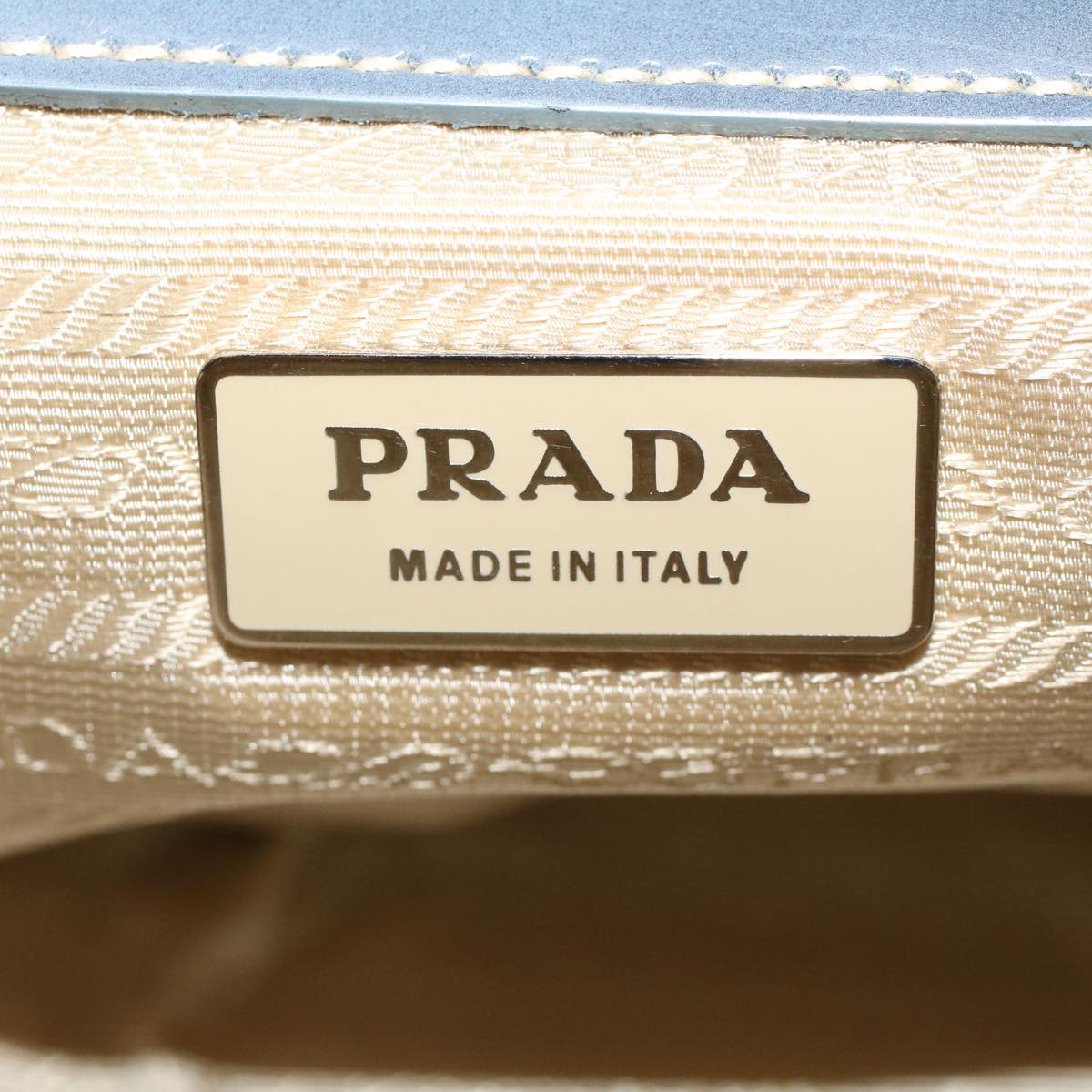PRADA Shoulder Bag Nylon Blue  43518
