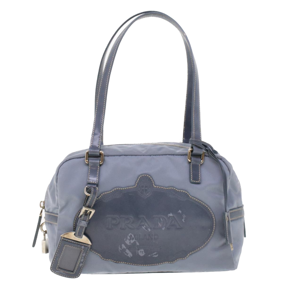 PRADA Shoulder Bag Nylon Blue  43518