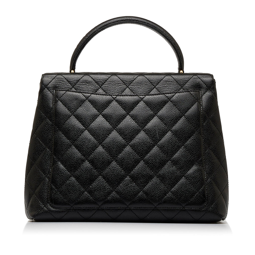 CHANEL Caviar Kelly Top Handle Handbag
