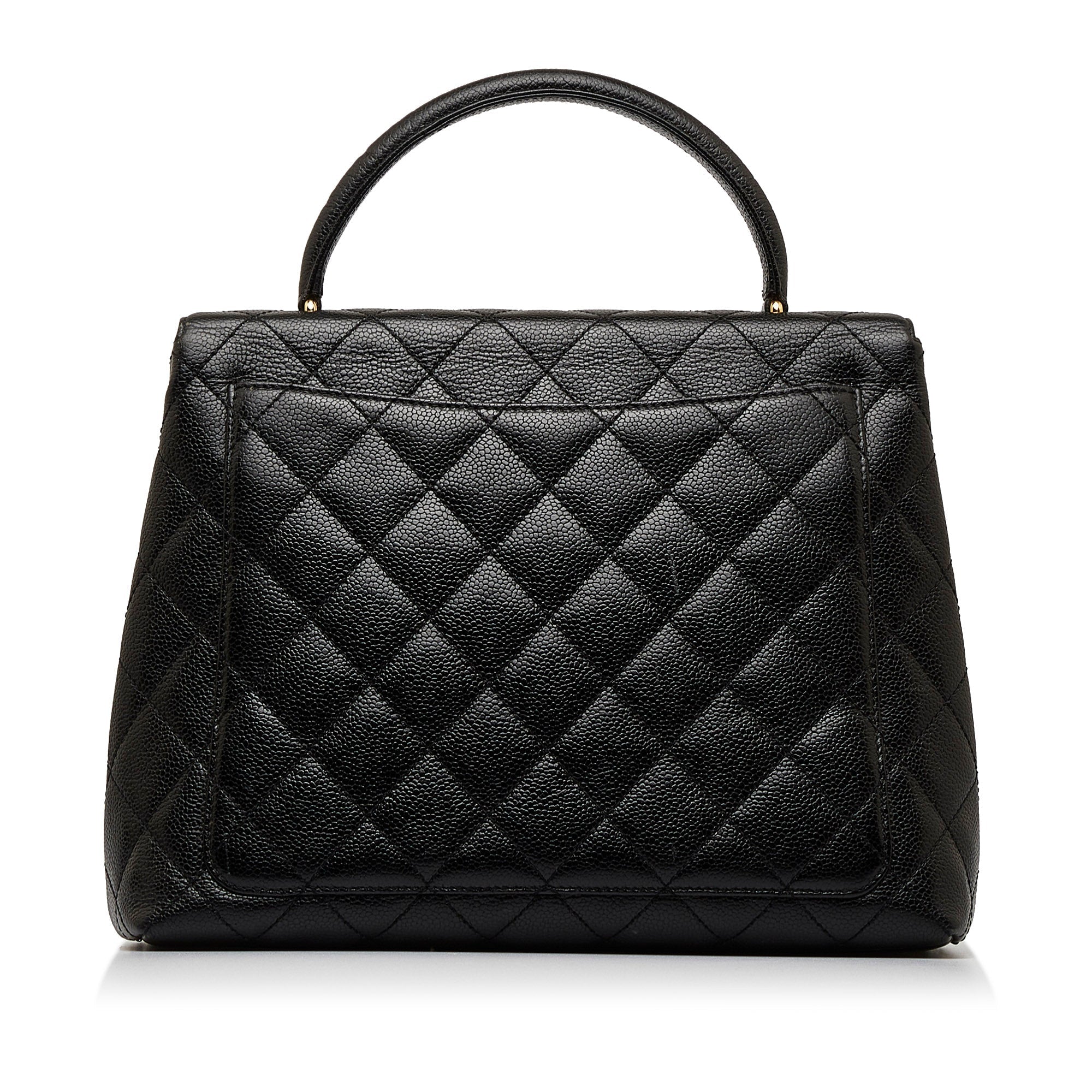 CHANEL Caviar Kelly Top Handle Handbag