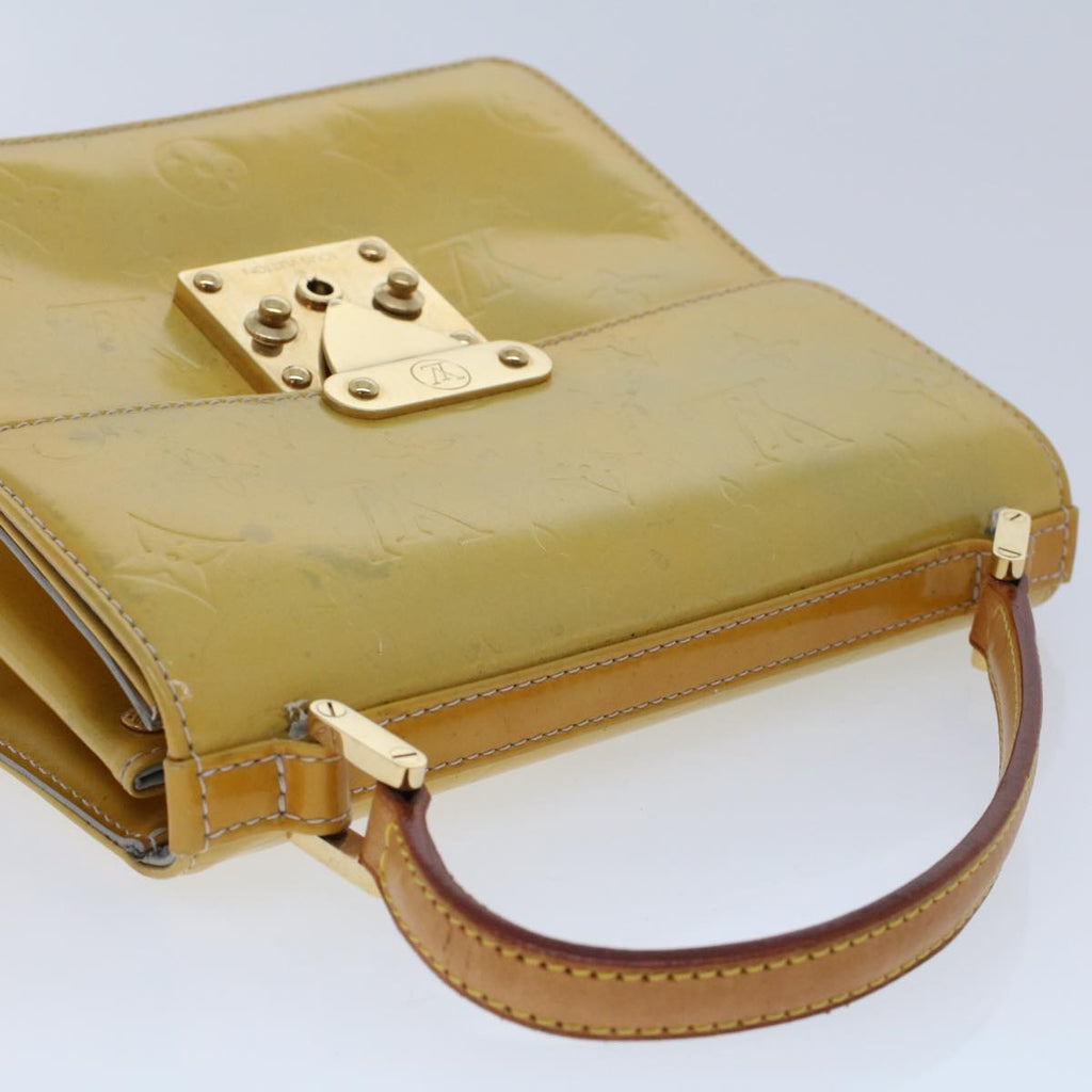 LOUIS VUITTON Monogram Vernis Spring street Hand Bag Gris M91029 LV Auth 44121