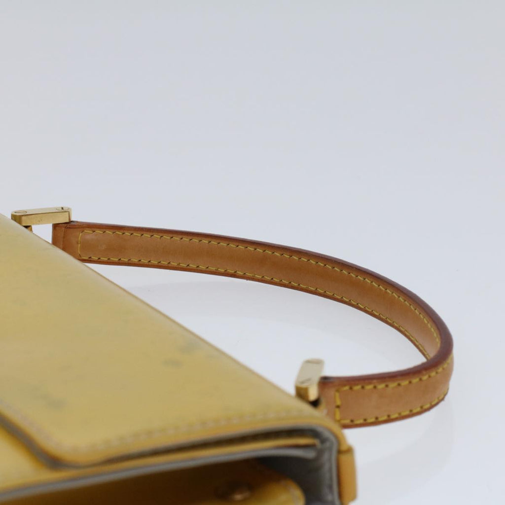 LOUIS VUITTON Monogram Vernis Spring street Hand Bag Gris M91029 LV Auth 44121