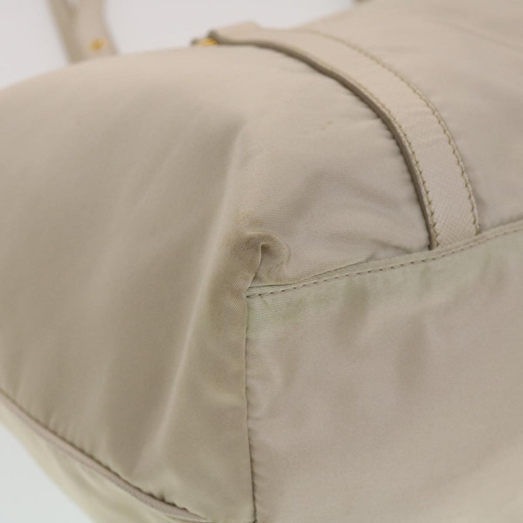 PRADA Tote Bag Nylon Beige  44395