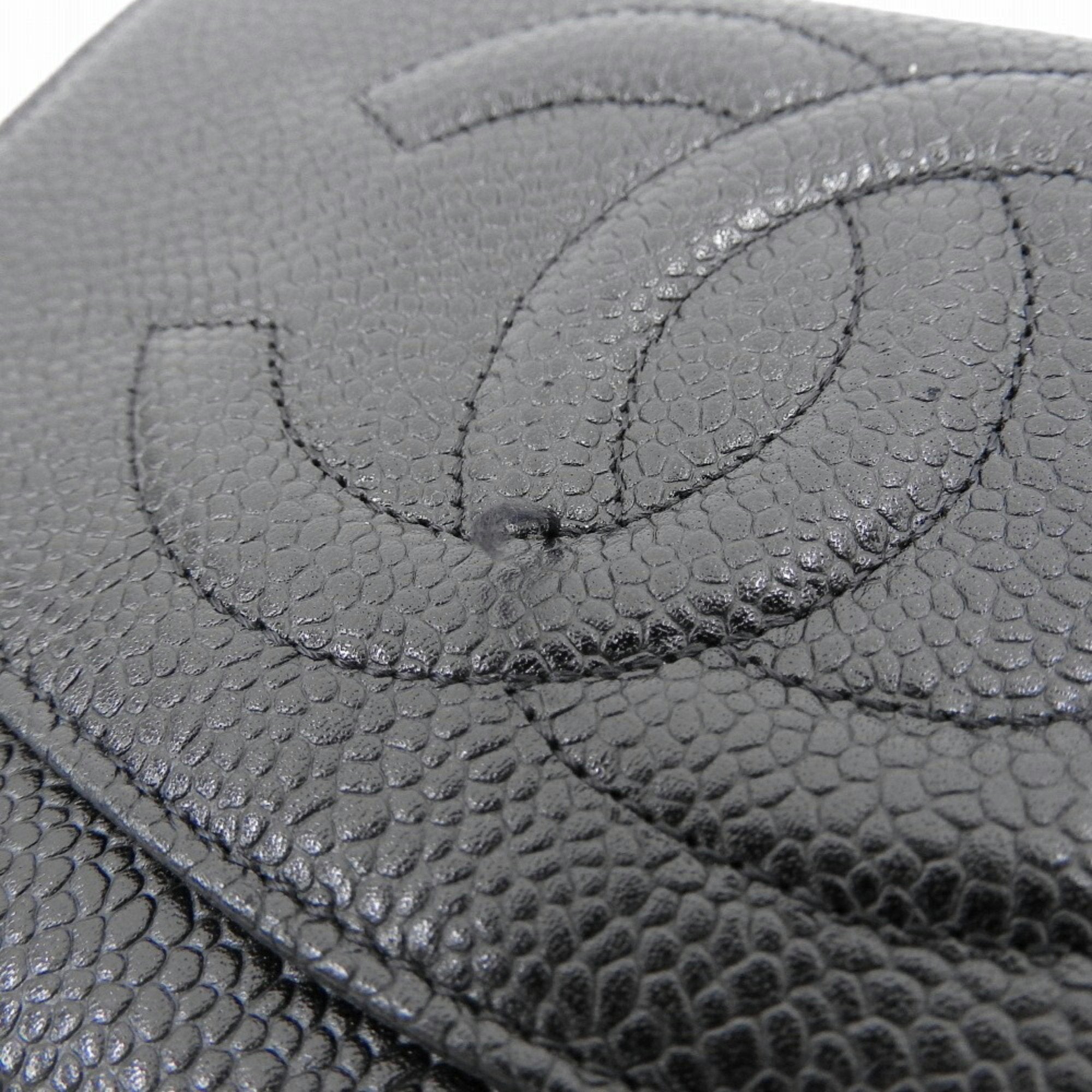 Chanel Black Leather  wallet accessories