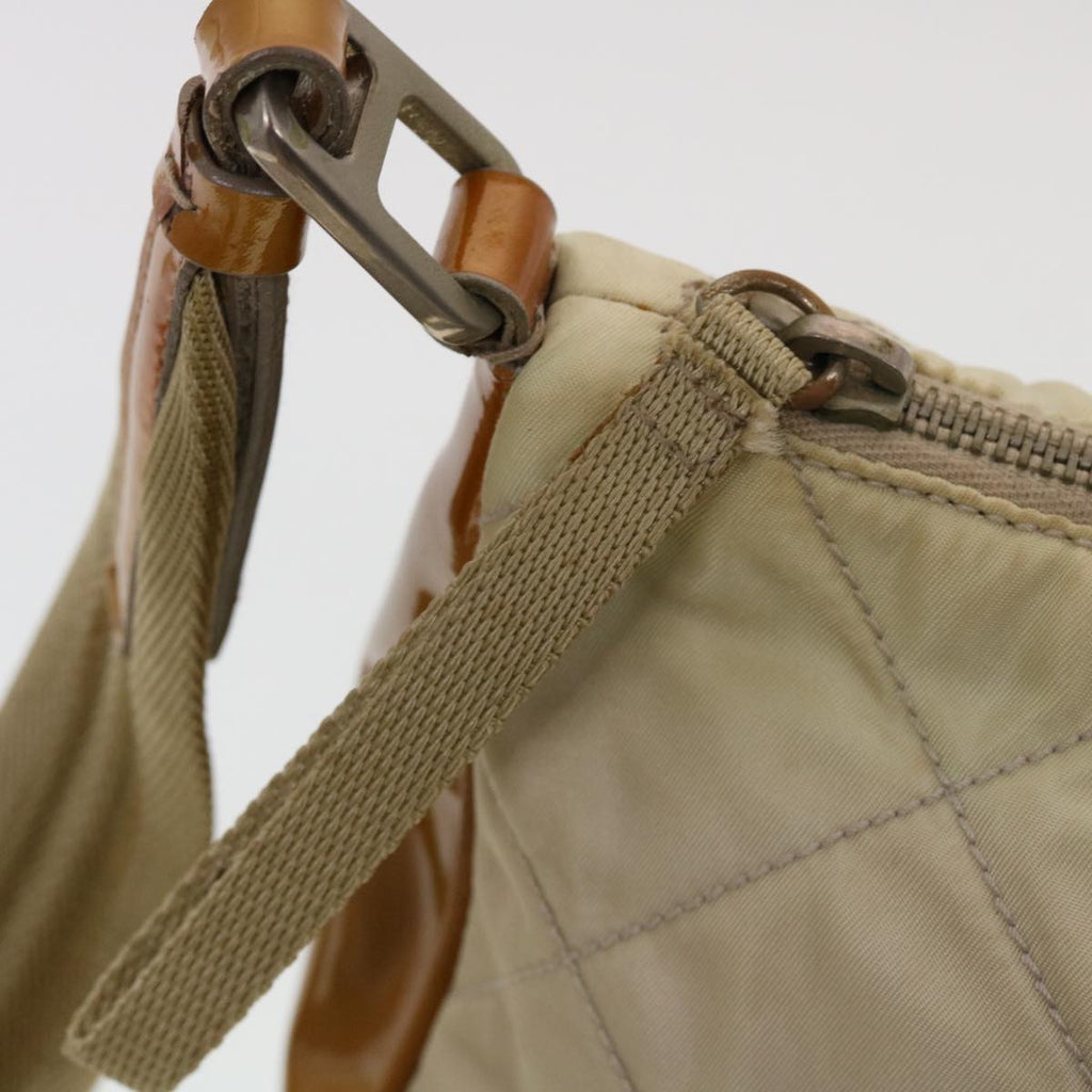 PRADA Shoulder Bag Nylon Beige  44521