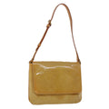 LOUIS VUITTON Monogram Vernis Thompson Street Bag Beige M91301 LV Auth 44617