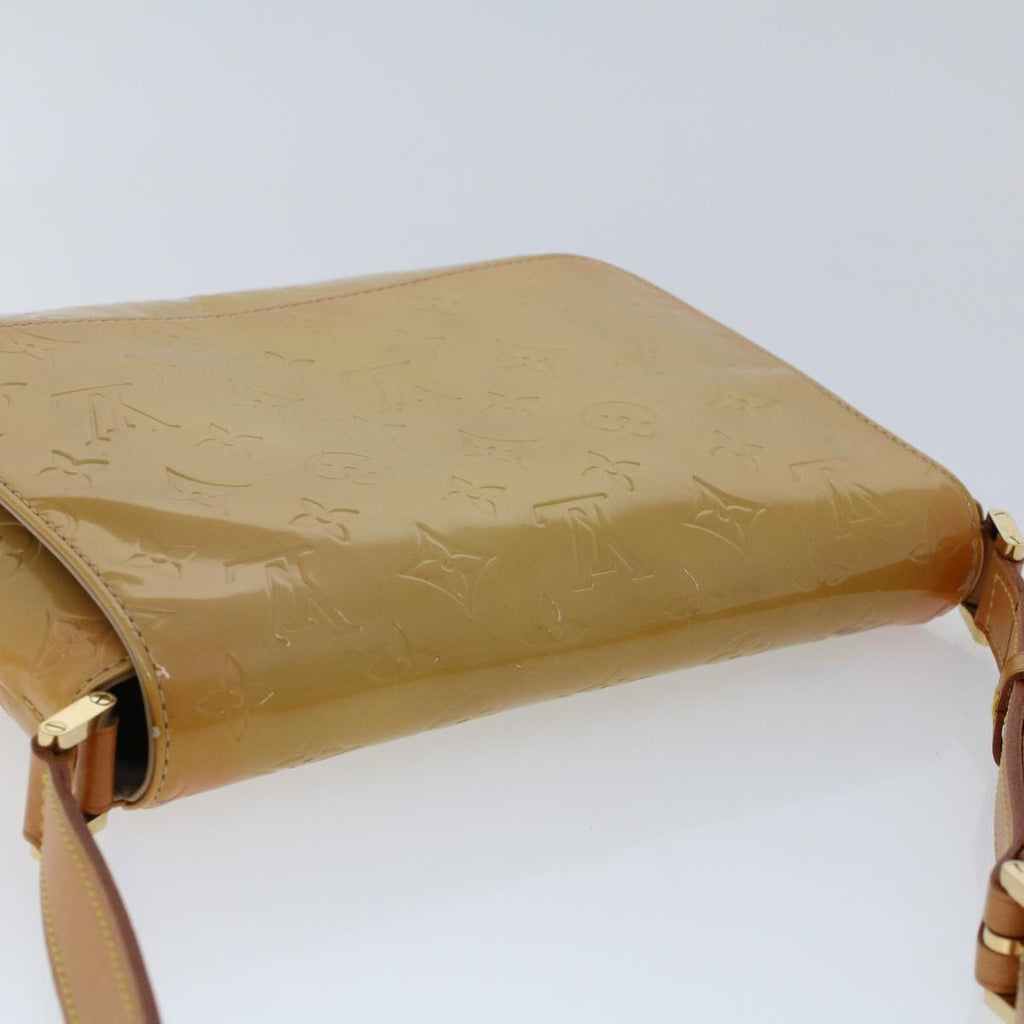 LOUIS VUITTON Monogram Vernis Thompson Street Bag Beige M91301 LV Auth 44617
