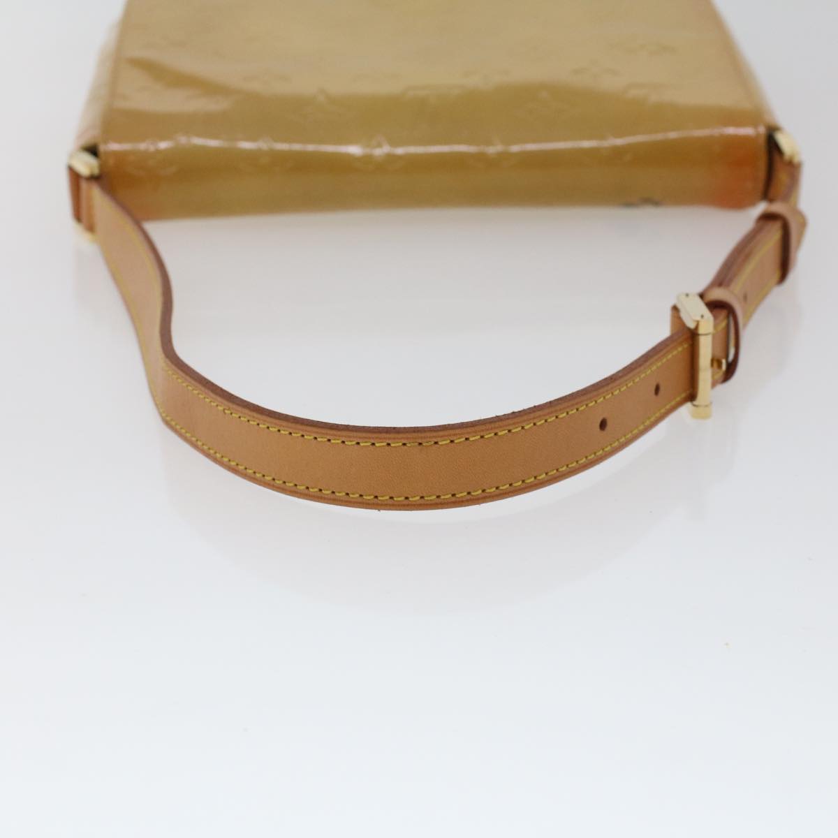 LOUIS VUITTON Monogram Vernis Thompson Street Bag Beige M91301 LV Auth 44617