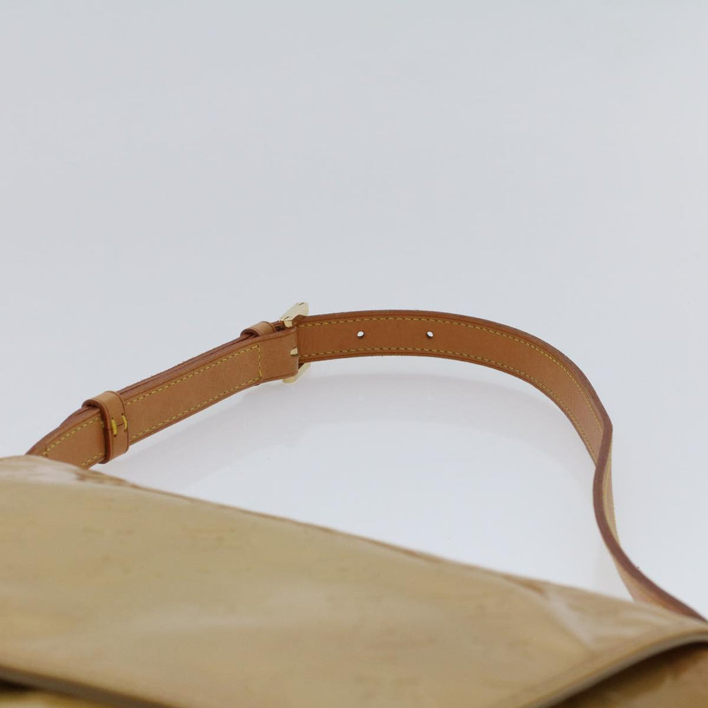 LOUIS VUITTON Monogram Vernis Thompson Street Bag Beige M91301 LV Auth 44617