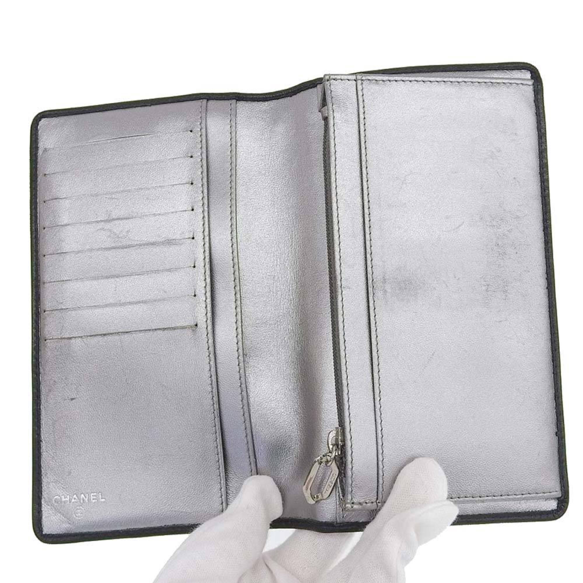 Chanel Black Leather  wallet accessories