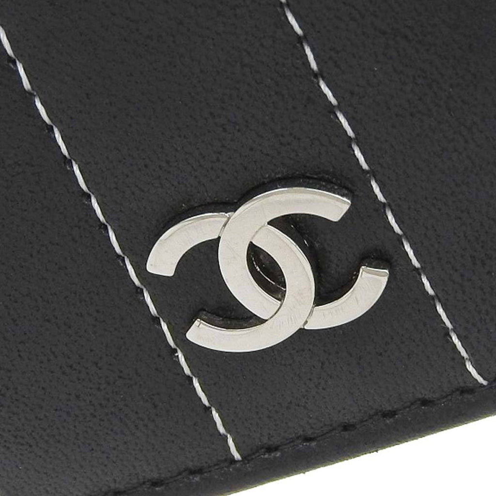 Chanel Black Leather  wallet accessories