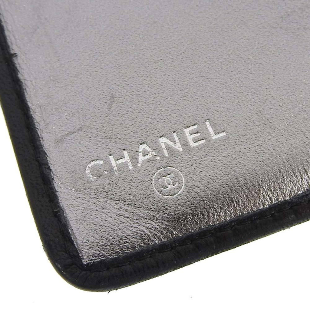 Chanel Black Leather  wallet accessories