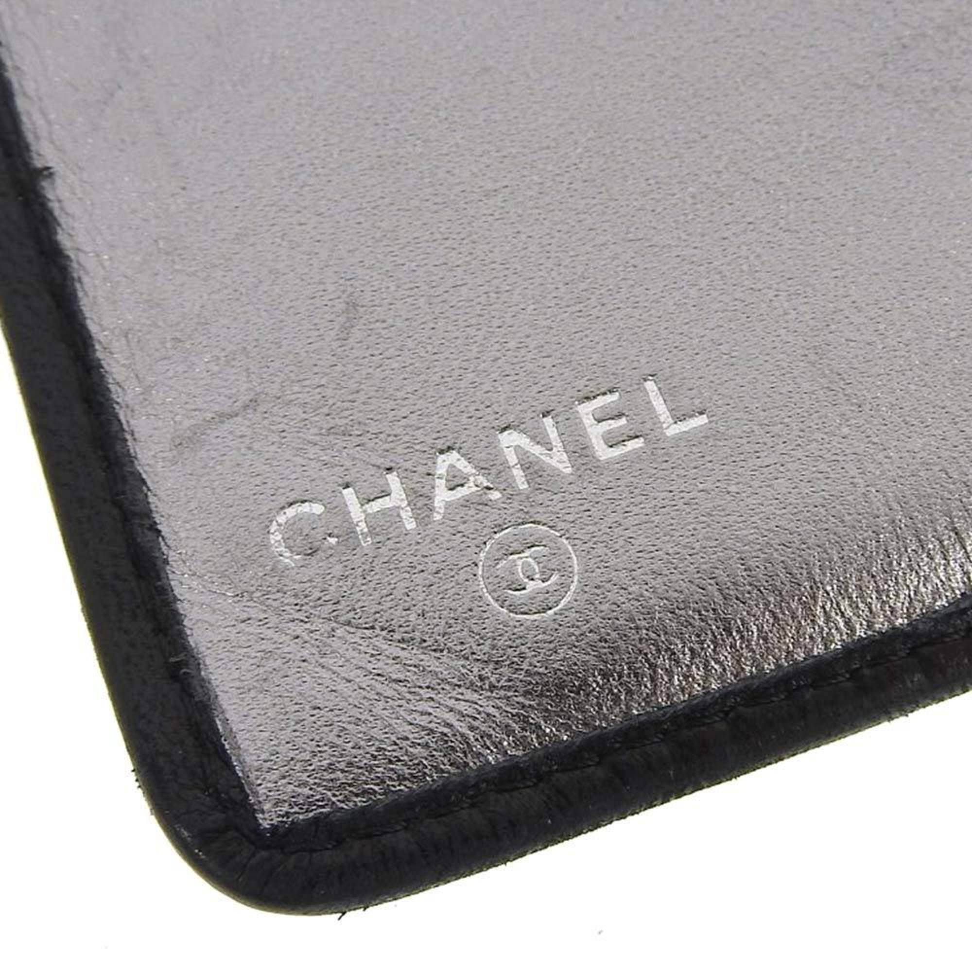 Chanel Black Leather  wallet accessories