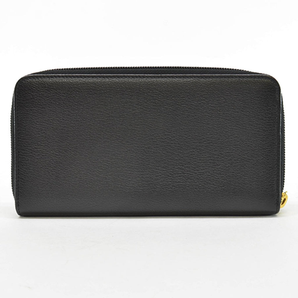 Chanel Black Leather Camellia wallet accessories
