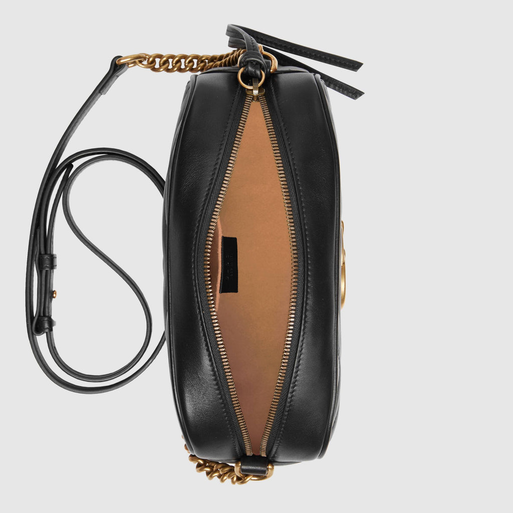 Gucci GG Marmont Small Matelassé Shoulder Bag Black