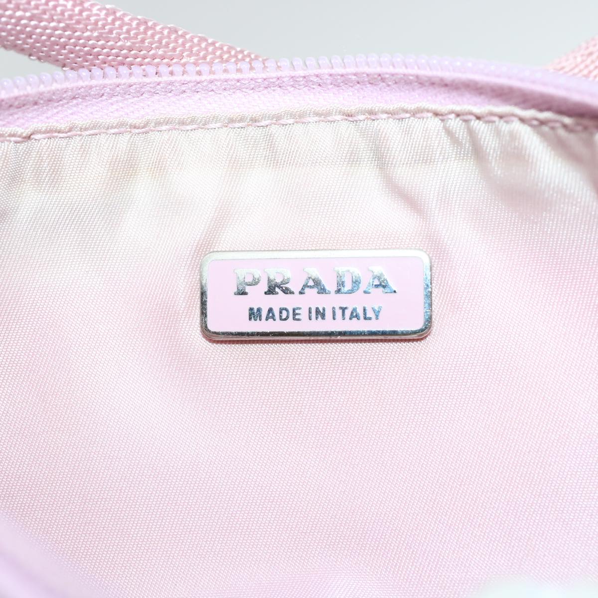 PRADA Accessory Pouch Nylon Pink  44801