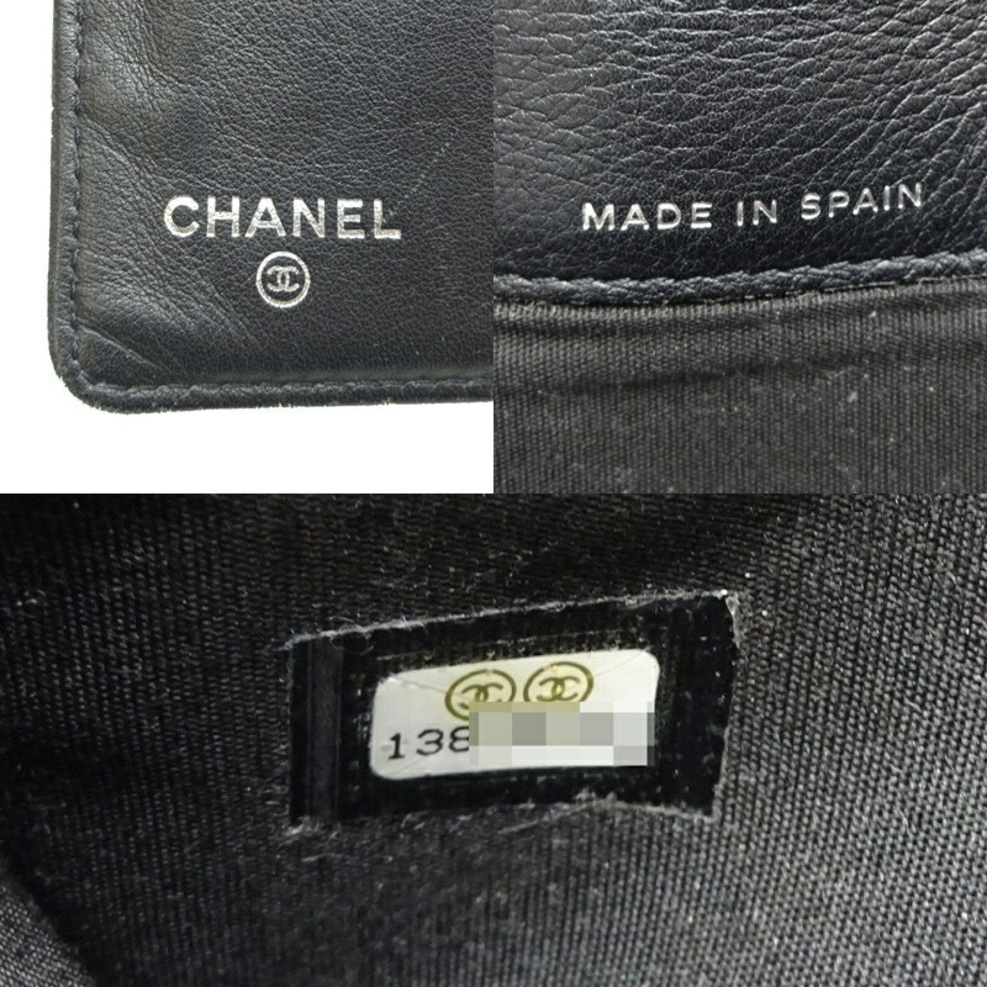 Chanel Black Leather - wallet accessories