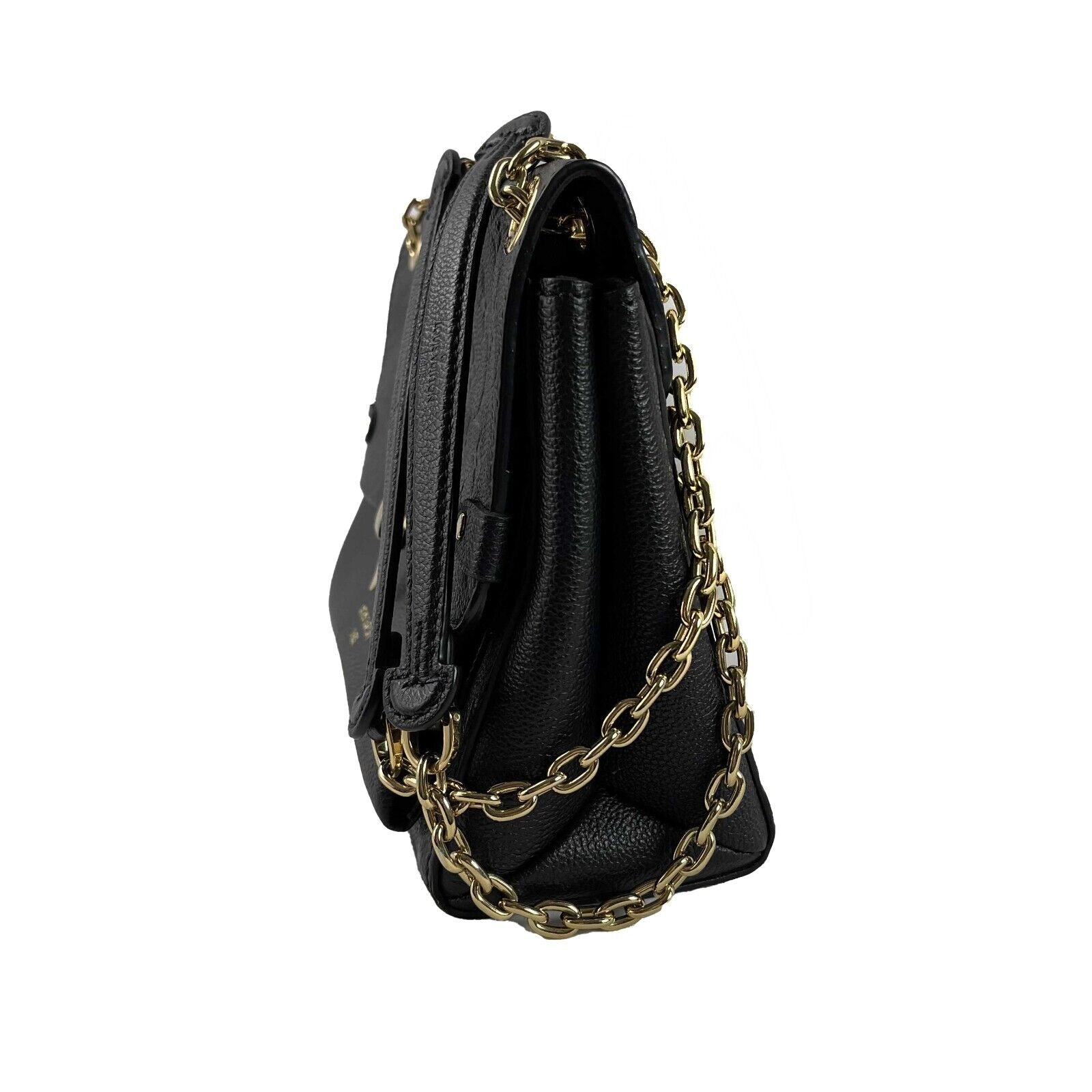 LOUIS VUITTON Excellent Monogram Empreinte Vavin PM Black Handbag