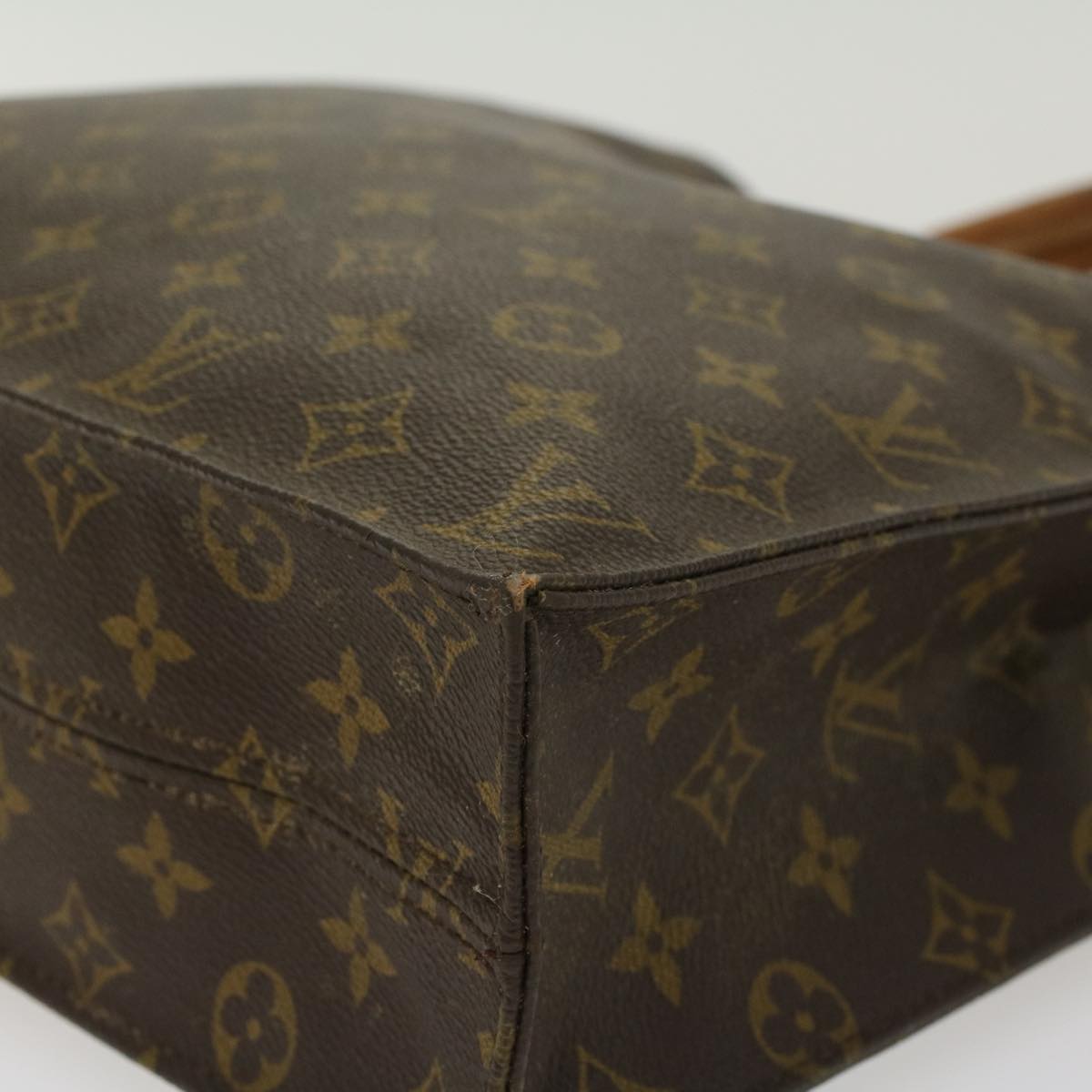 LOUIS VUITTON Monogram Sac Plat Hand Bag M51140 LV Auth 45024
