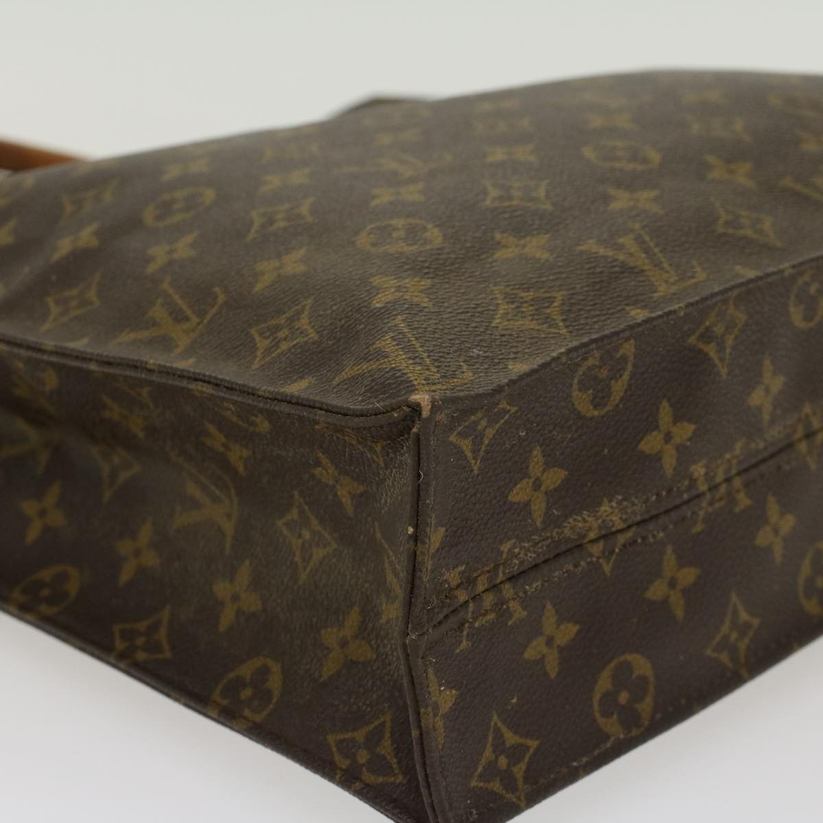 LOUIS VUITTON Monogram Sac Plat Hand Bag M51140 LV Auth 45024