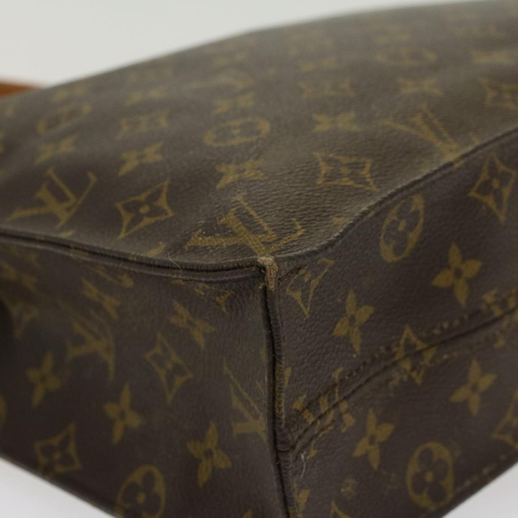 LOUIS VUITTON Monogram Sac Plat Hand Bag M51140 LV Auth 45024