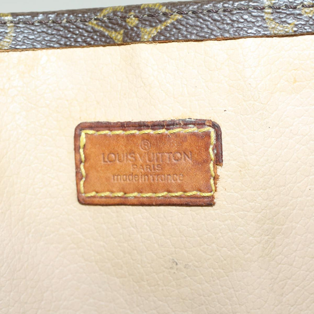 LOUIS VUITTON Monogram Sac Plat Hand Bag M51140 LV Auth 45024