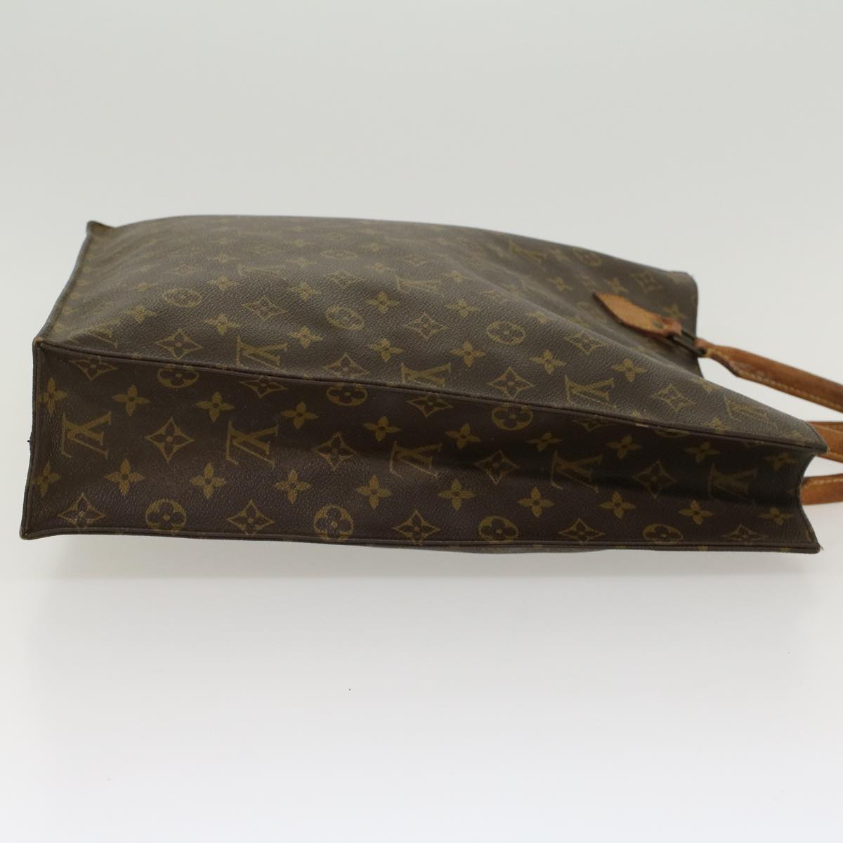 LOUIS VUITTON Monogram Sac Plat Hand Bag M51140 LV Auth 45024
