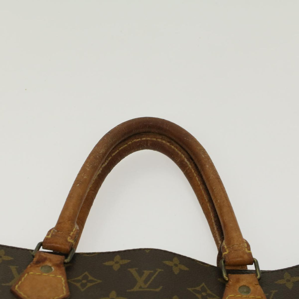 LOUIS VUITTON Monogram Sac Plat Hand Bag M51140 LV Auth 45024