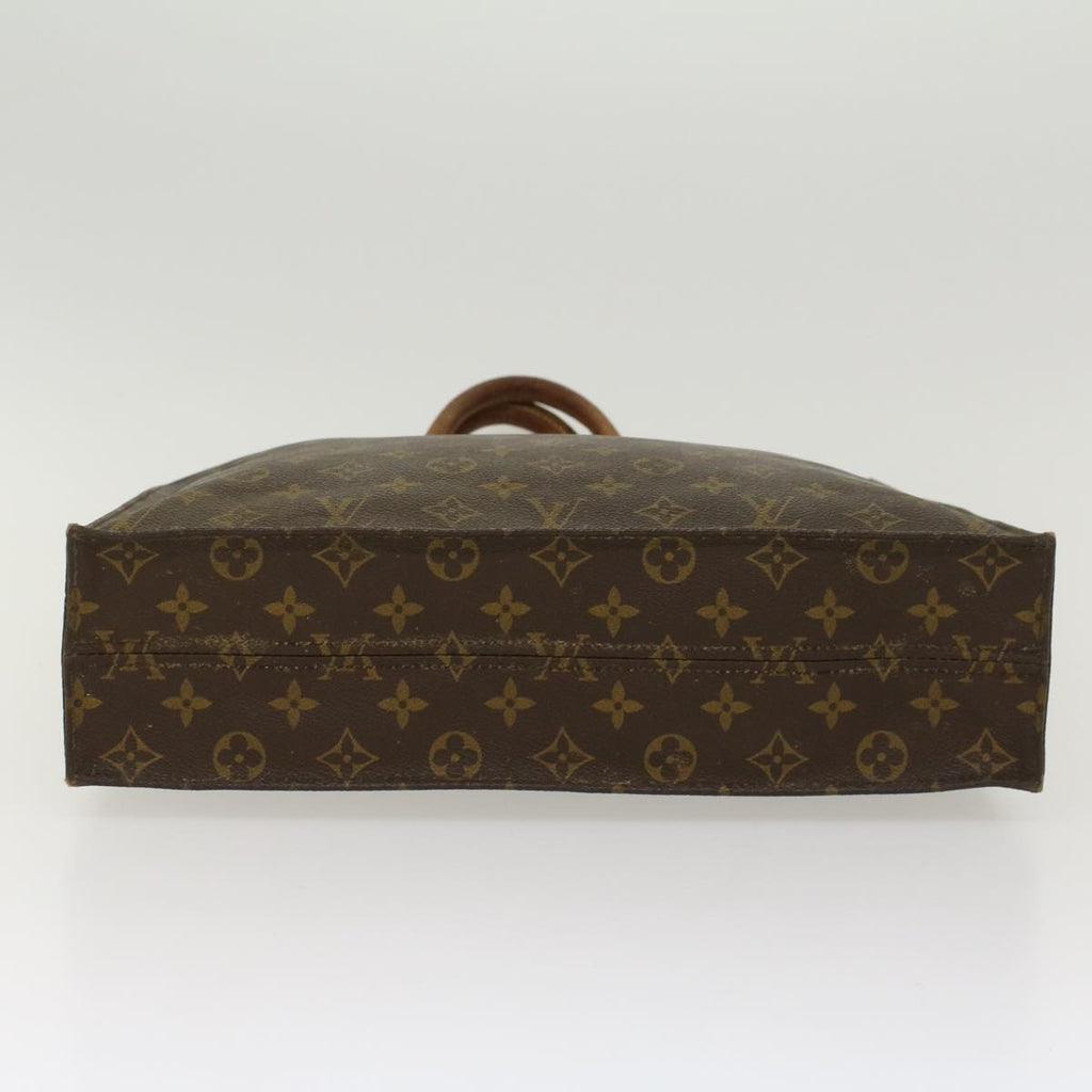LOUIS VUITTON Monogram Sac Plat Hand Bag M51140 LV Auth 45024
